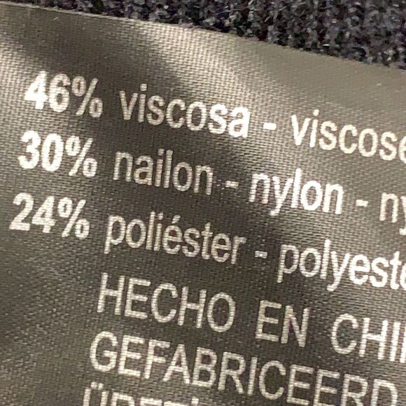 Womens Zara Knit Faux Leather Trim Open Cardigan Long Sweater - Picture 5 of 8